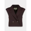 Harper&Yve Gilet Esmee AW25N216 1018 Dark Fudge
