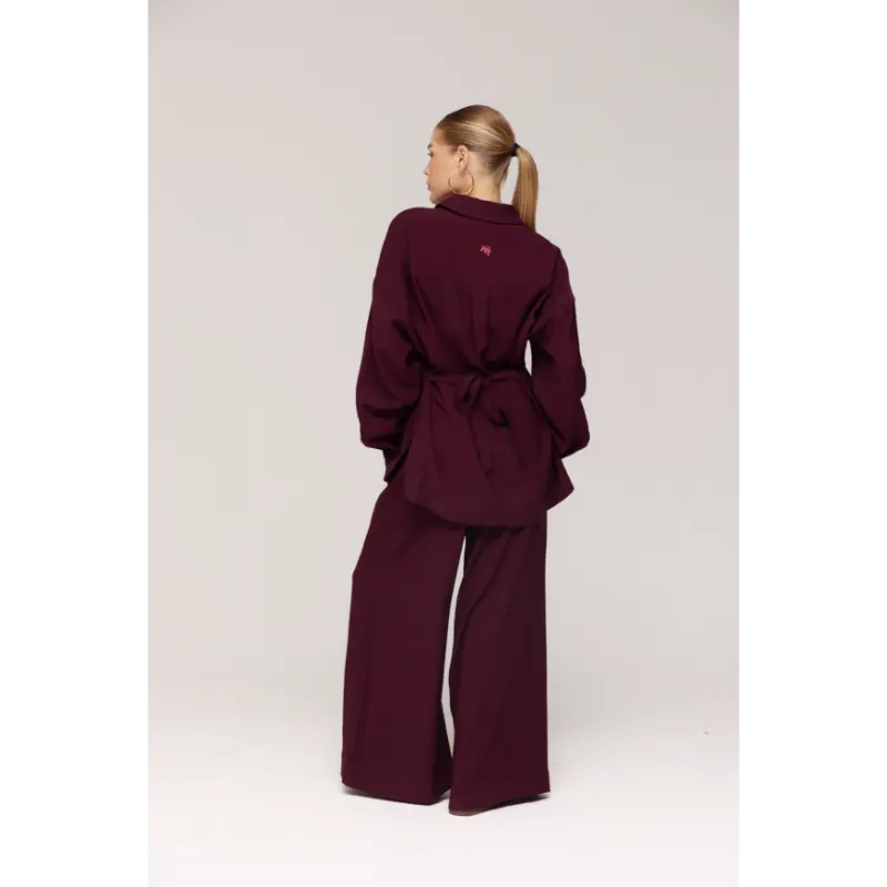 Harper&Yve Broek Meike AW25P102 1018 Dark Fudge