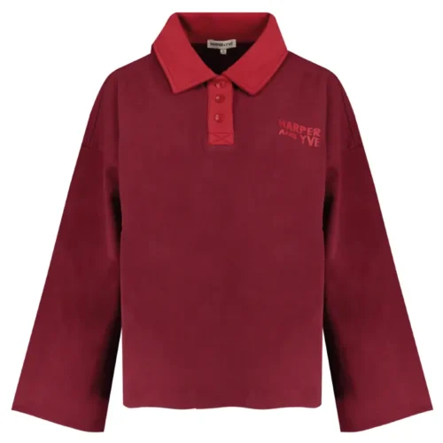 Harper&Yve Polo Sweater Pollie AW25Y502 317 Wine Berry