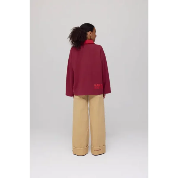 Harper&Yve Polo Sweater Pollie AW25Y502 317 Wine Berry