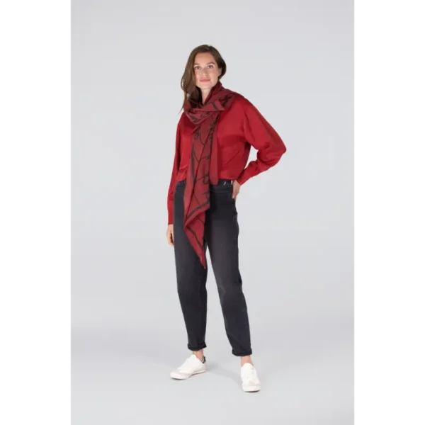 Jansen Amsterdam Shawl Scarf W25 322 Cayenne