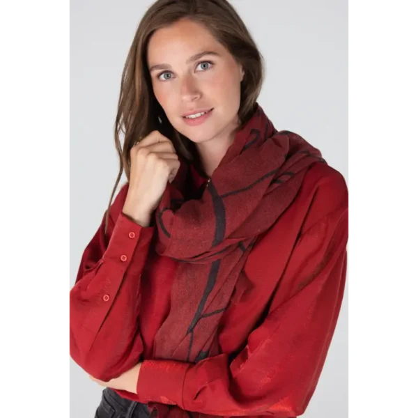 Jansen Amsterdam Shawl Scarf W25 322 Cayenne