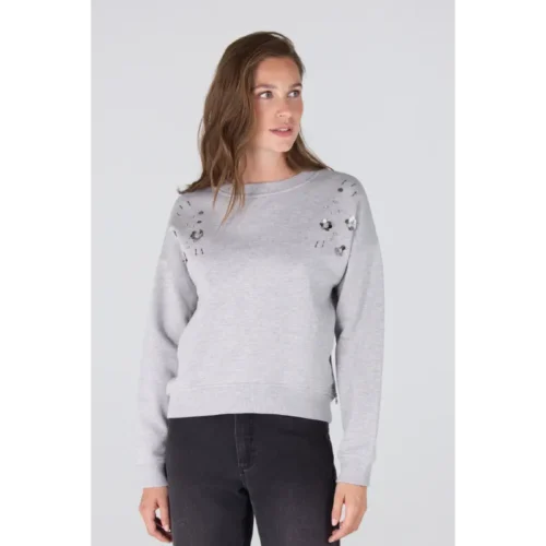 Jansen Amsterdam Trui Georgina W25 460 Grey Melange