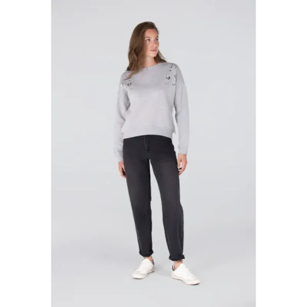 JANSEN-Amste_Winter-2025_460_GEORGINA-W25_3 Jansen Amsterdam Trui Georgina W25 460 Grey Melange