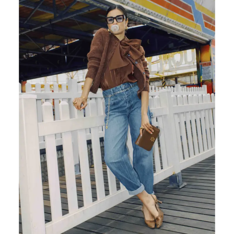 Josh V Blouse Syliva JV-2508-0108 584 Dark Brown