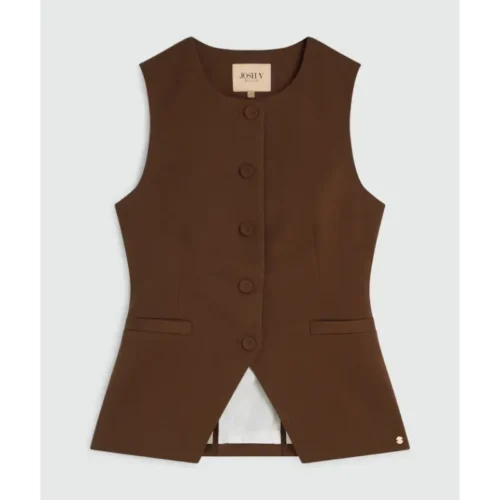 Josh V Gilet Kiro JV-2508-0111 584 Dark Brown