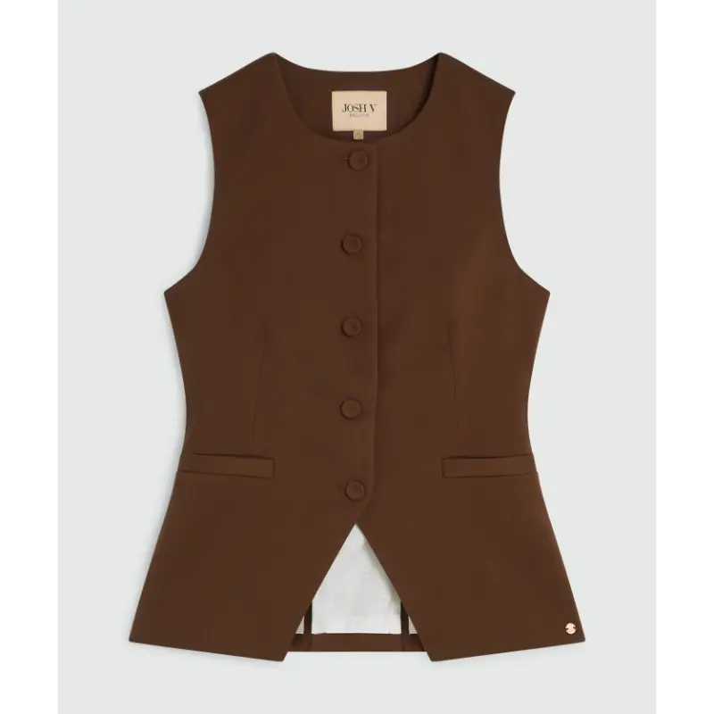 Josh V Gilet Kiro JV-2508-0111 584 Dark Brown