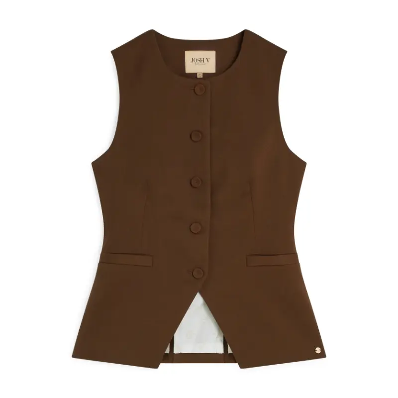 Josh V Gilet Kiro JV-2508-0111 584 Dark Brown