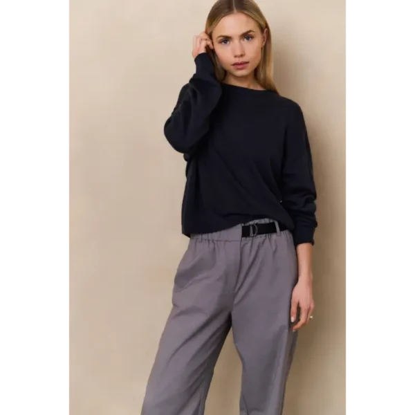 L_25W_01-301218-508_99003_01-000487-508_94016-002-60486 Yaya Sweater 01-000487-508 94016 Blauw