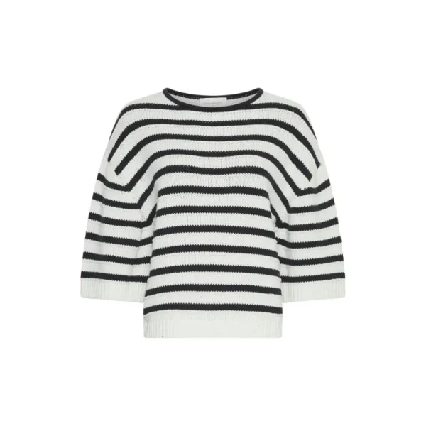 MSCH-Copenha_fall_winter-2025_egret-sky-cap_19177-16000 Msch Copenhagen Trui 19177 Mschleika Off-White Stripe