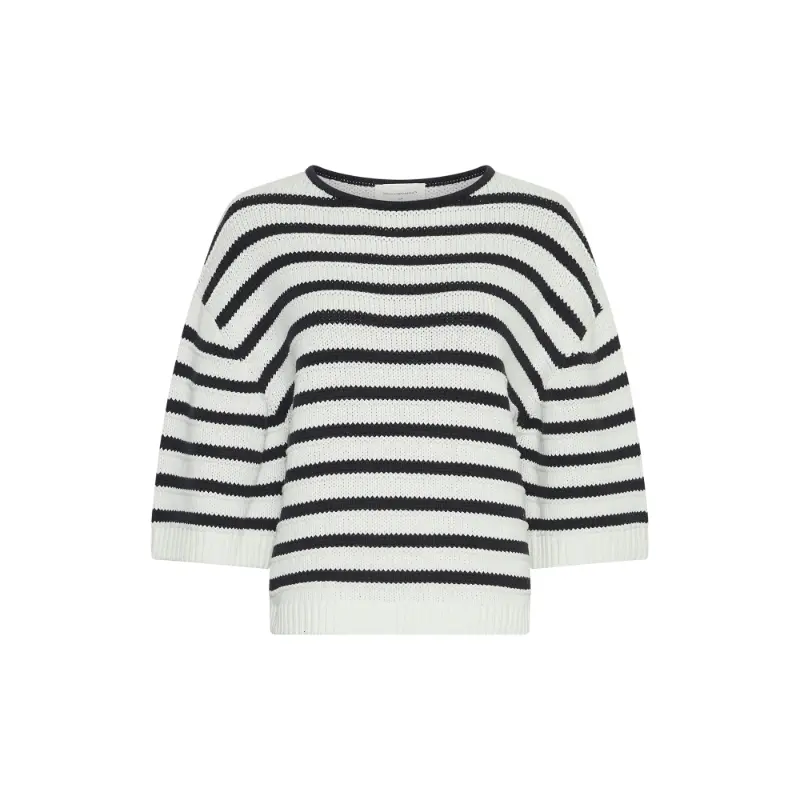 Msch Copenhagen Trui 19177 Mschleika Off-White Stripe