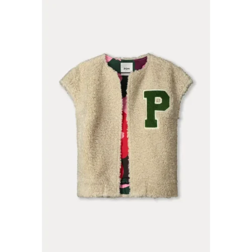 POM Amsterdam Gilet Teddy SP9321 100 Beige