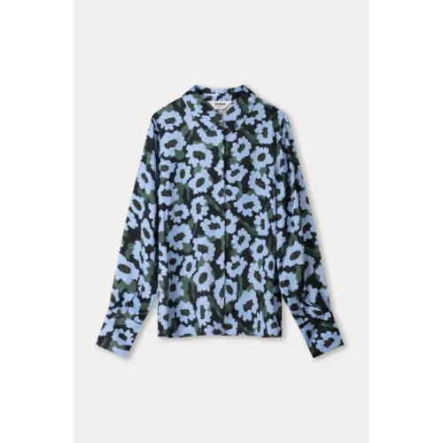POM Amsterdam Blouse Wild Flowers SP9286 650 Blauw