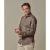 Profuomo Japanese Knitted Overhemd PPWH30026b Light Brown