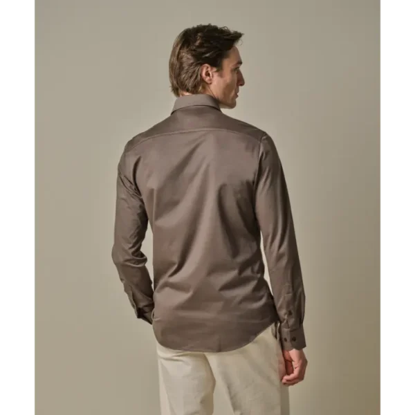 Profuomo Japanese Knitted Overhemd PPWH30026b Light Brown