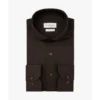 Profuomo Japanese Knitted Overhemd PPWH30026e Dark Brown