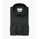 Profuomo Japanese Knitted Overhemd PPWH30026j Anthraciet