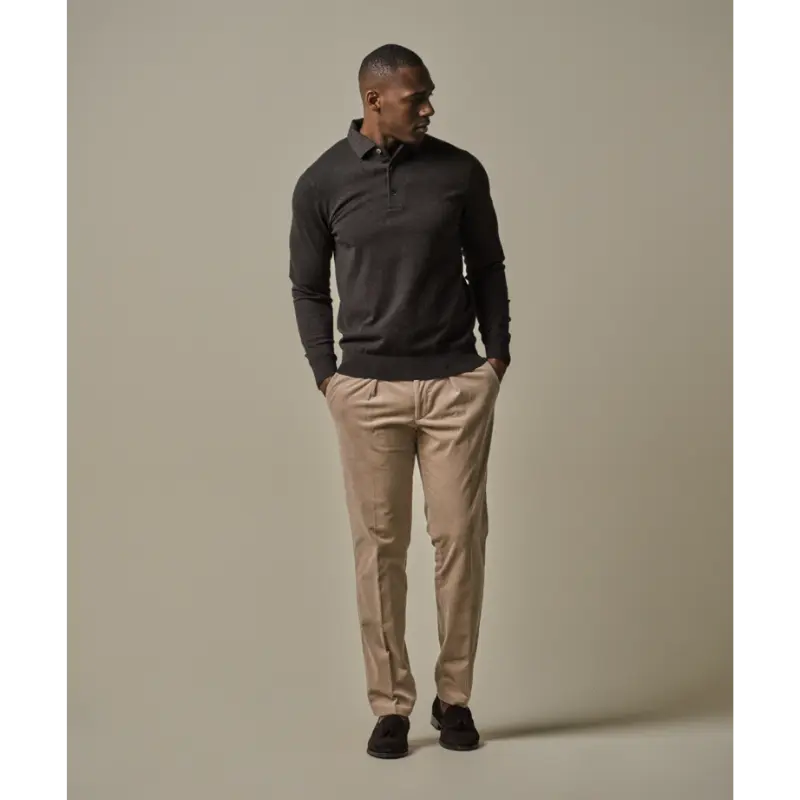 Profuomo Polo LM PPWJ30009b Dark Brown