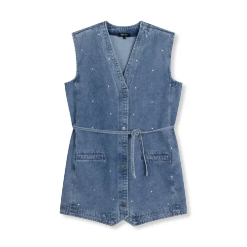 Refined Department Gilet Guilia R2508672696 204 Blue Denim
