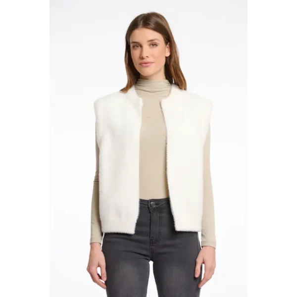 Rino&Pelle_NOOS_70_Elona.700NOOS Rino & Pelle Gilet Elona.700noos 70 Snow White