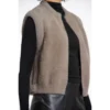 Rino & Pelle Gilet Elona.700noos 740 Taupe