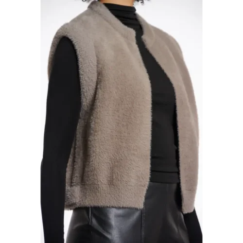 Rino & Pelle Gilet Elona.700noos 740 Taupe