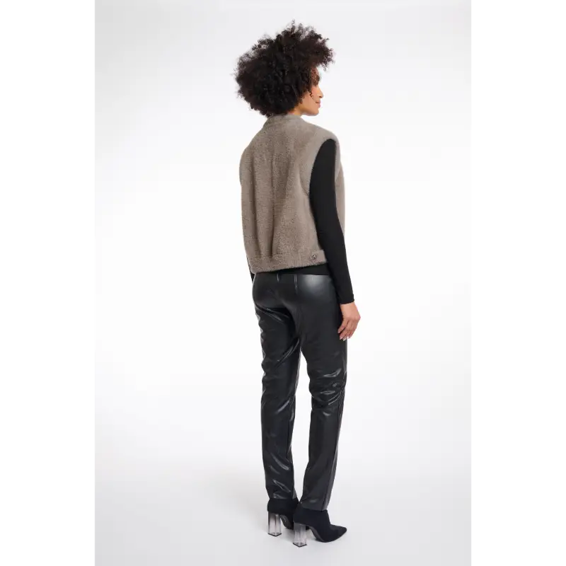 Rino & Pelle Gilet Elona.700noos 740 Taupe