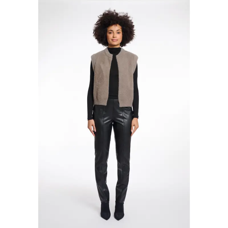 Rino & Pelle Gilet Elona.700noos 740 Taupe