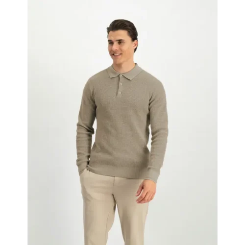 Saint Steve Polo Sander 230521 20006 Sand Melange