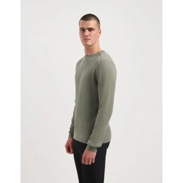 Saint-Steve_AW25_60012-light-army-melange_240560 Saint Steve Trui Dick 240560 60012 Light Army