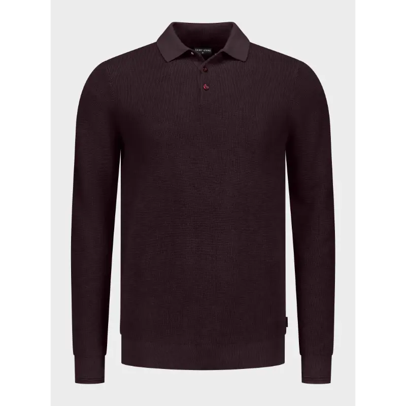 Saint-Steve_AW25_80012-plum-melange_230521_3 Saint Steve Polo Sander 230521 80012 Plum Melange
