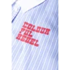 Colourful Rebel Blouse Talia Striped Artworks wb117073 Blauw