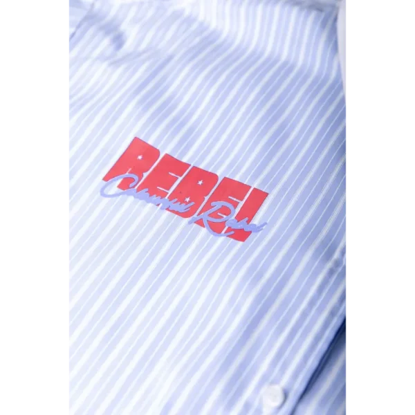 Colourful Rebel Blouse Talia Striped Artworks wb117073 Blauw