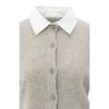 Yaya Vest 01-010117-509 99018 Beige/Bruin Dessin