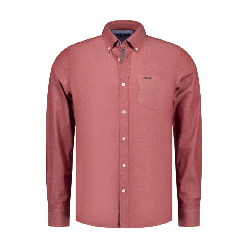 25HN500_1570 NZA Overhemd 25HN500 1570 Cherry Red