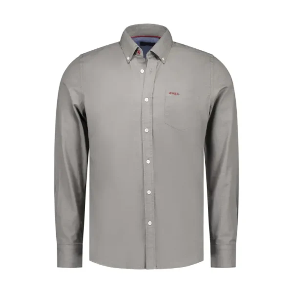 25HN500_1764 NZA Overhemd 25HN500 1764 Army Grey
