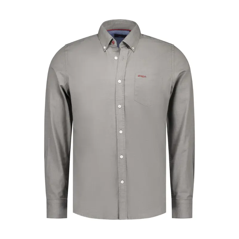 25HN500_1764 NZA Overhemd 25HN500 1764 Army Grey