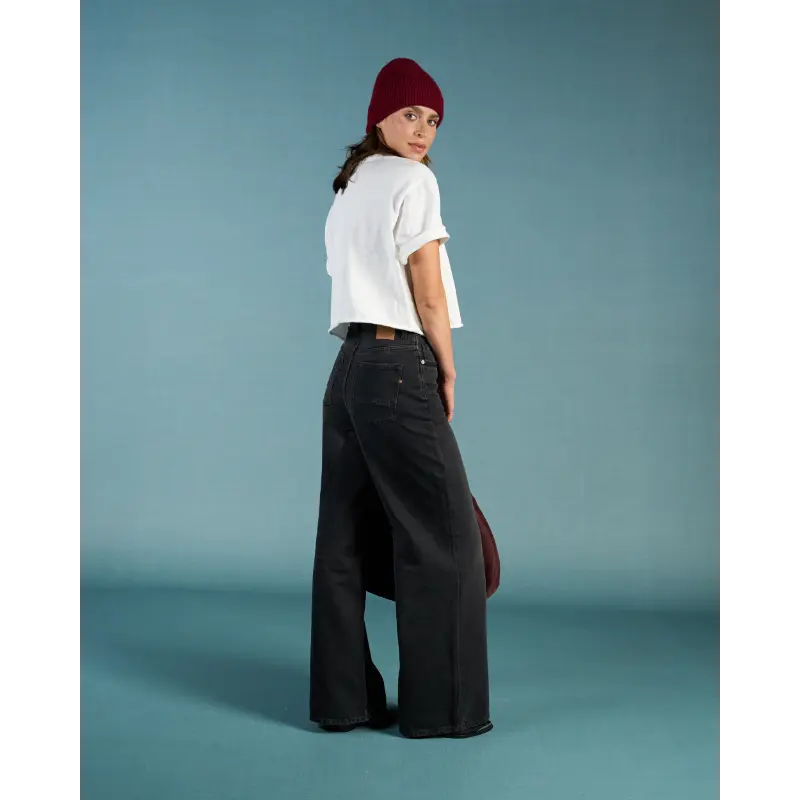 489-388-2 Kuyichi Jeans Harper Loose 25205207 489 Smoky Noir