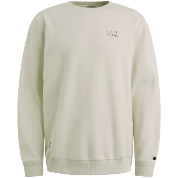 CSW2510448-9001_front Cast Iron Sweater CSW2510448 9001 Off-White