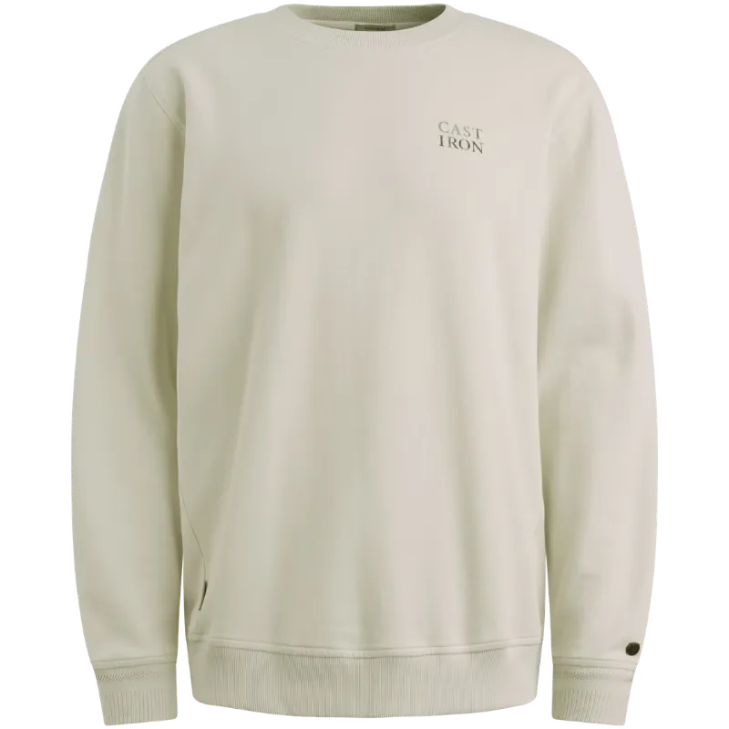 CSW2510448-9001_front Cast Iron Sweater CSW2510448 9001 Off-White