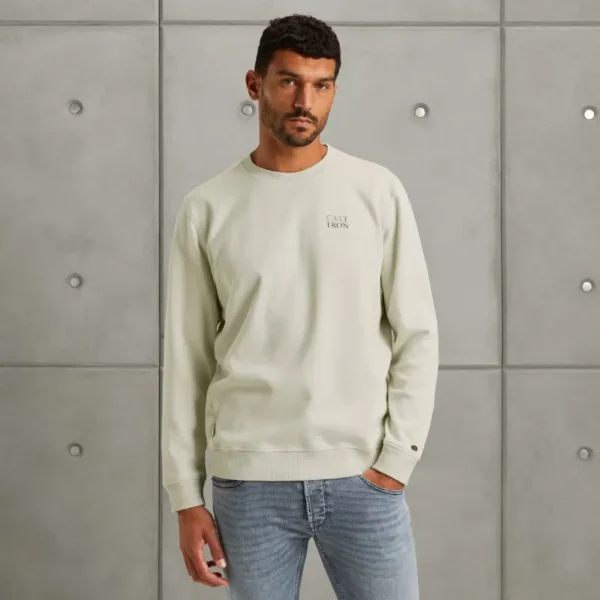 CSW2510448-9001_model_1 Cast Iron Sweater CSW2510448 9001 Off-White