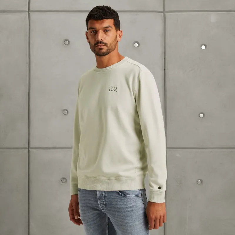 CSW2510448-9001_model_2 Cast Iron Sweater CSW2510448 9001 Off-White