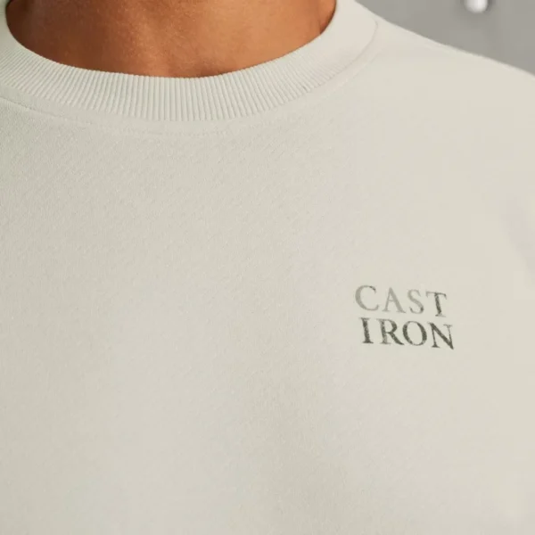 CSW2510448-9001_model_4 Cast Iron Sweater CSW2510448 9001 Off-White