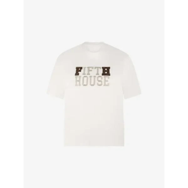Fifth House T-Shirt July FH6-775 2505 1099 Soft White