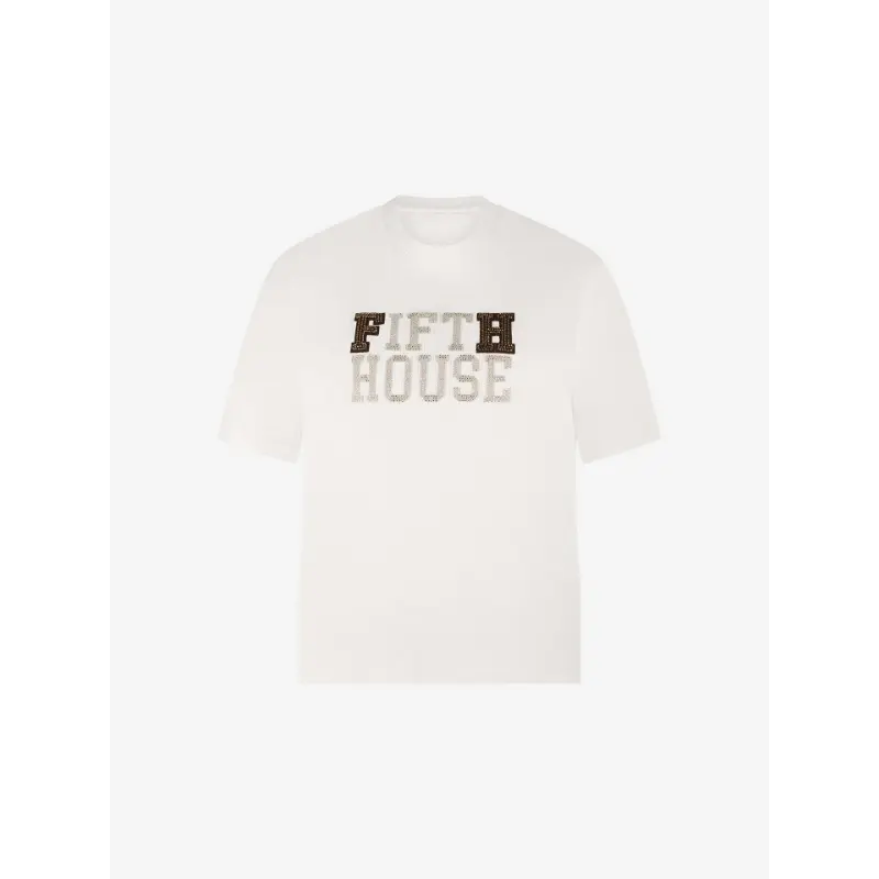 Fifth House T-Shirt July FH6-775 2505 1099 Soft White