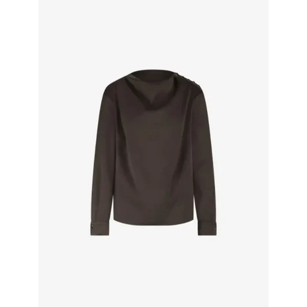 Fifth House Blouse Joline FH6-781 2505 5051 Chocolate