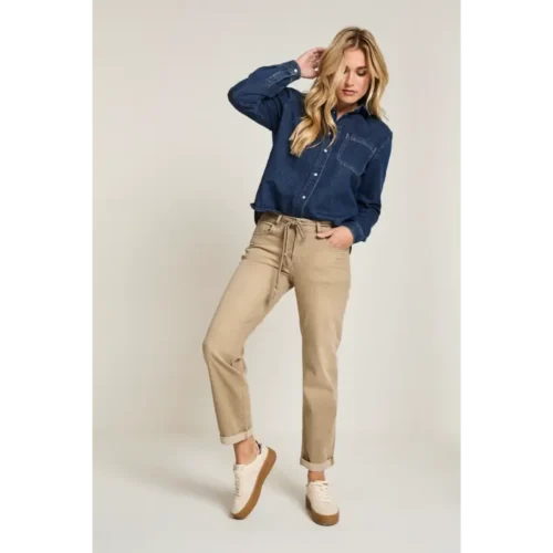 Parami Broek Bobby FW251.127091 210L30 Licht Bruin
