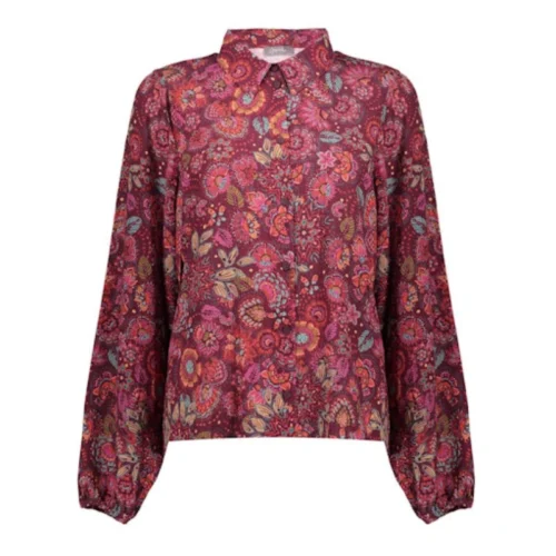 Geisha Blouse 53606-20 Rood Dessin