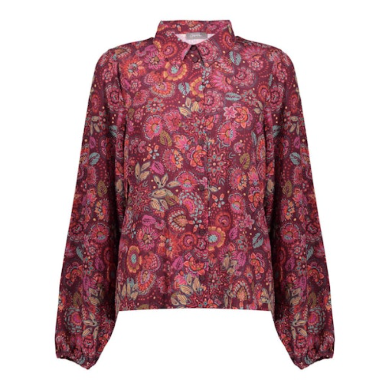 Geisha Blouse 53606-20 Rood Dessin