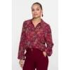 Geisha Blouse 53606-20 Rood Dessin